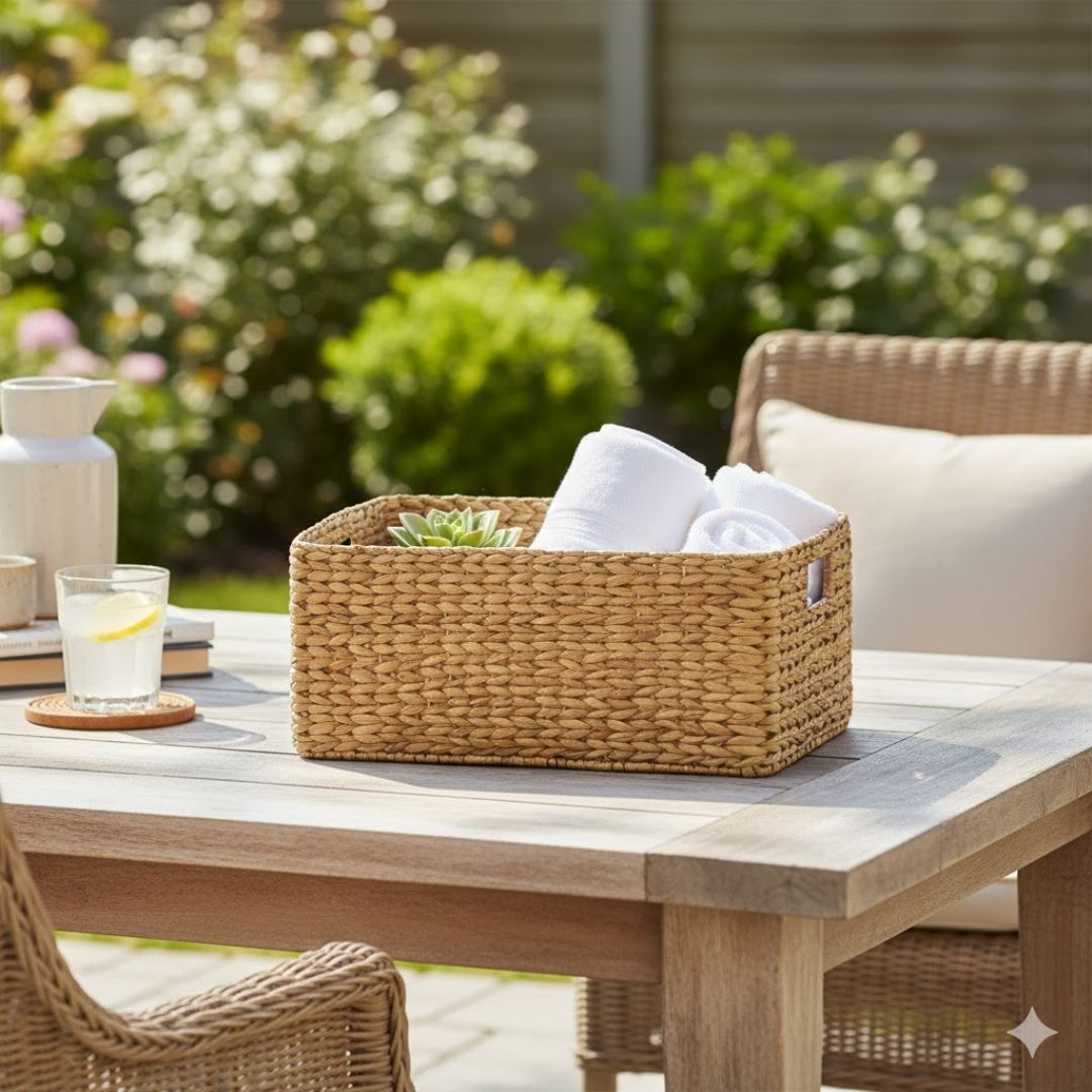 Kauna Open Basket: Stylish Eco-Friendly Storage Solution 003